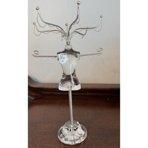 Nini S.S. Sarna Modern Bodice Resin Metal Stand Jewelry Display Organizer #4571
